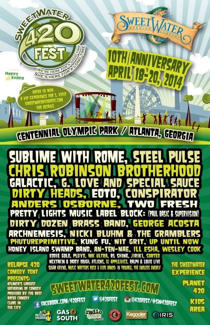 SweetWater Announces 420 Fest Lineup Headlined By Sublime mybeerbuzz