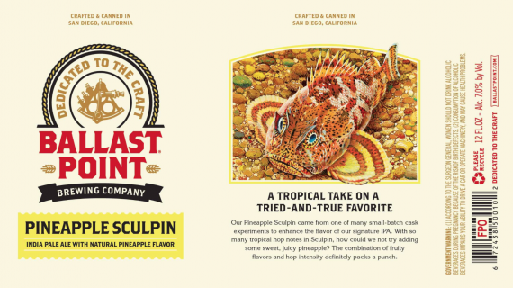 Ballast Point Pineapple Sculpin cans