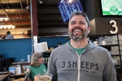 Grant Pauly attending 3 Sheeps 14th Anniversary in Sheboygan, WI