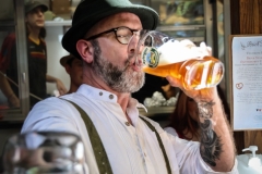Neil Callaghan competing in Stein Hoisting at Brick Store Pub Oktoberfest in Decatur, GA
