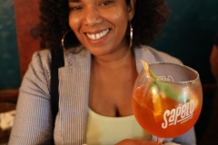 Andrea Janise at Creature Comforts's Sapelo Launch, Kimball House, Decatur, GA