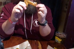 George eats wings