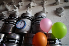 Party Decorations in the taproom at Monday Night's 12th Anniversary, Monday Night Garage, Atlanta, Georgia, 2023.