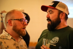 Jonathan Baker and Carey Charles at Monday Night's 12th Anniversary, Monday Night Garage, Atlanta, Georgia, 2023.