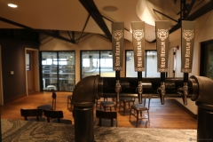 One of a two event spaces that overlooks the brewhouse.