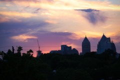 Atlanta at sunset