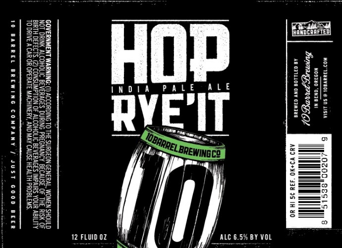 10 Barrel Brewing Hop Rye'It