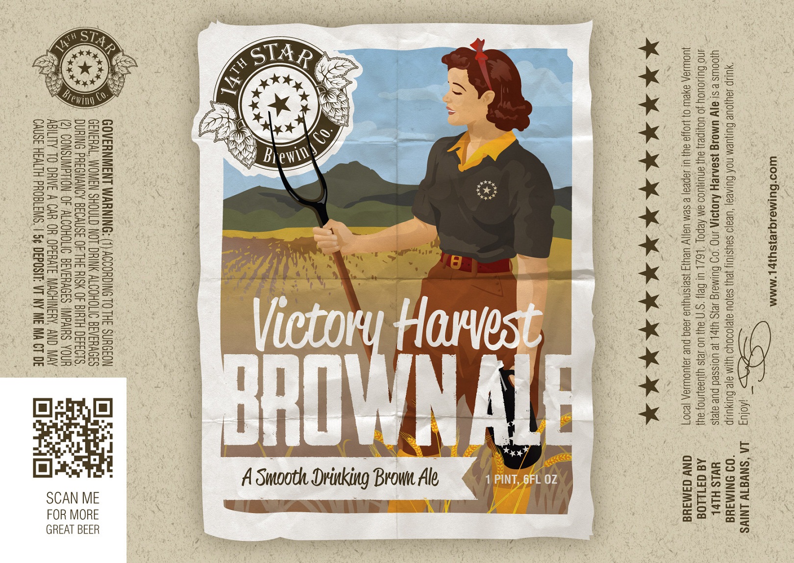 14th Star Brewing Victory Harvest Brown Ale
