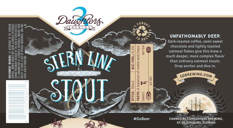 3 Daughters Stern Line Oatmeal Stout