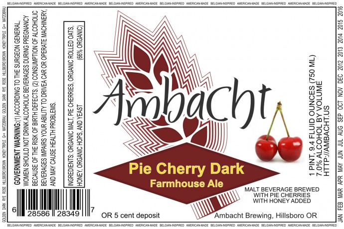 Ambacht Pie Cherry Dark Farmhouse Ale