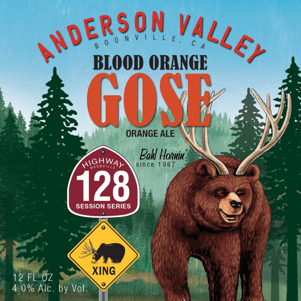 Anderson Valley Blood Orange Gose Bottles
