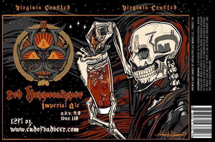 Apocalypse Ale Works Red Hoppocalypse - Beer Street Journal