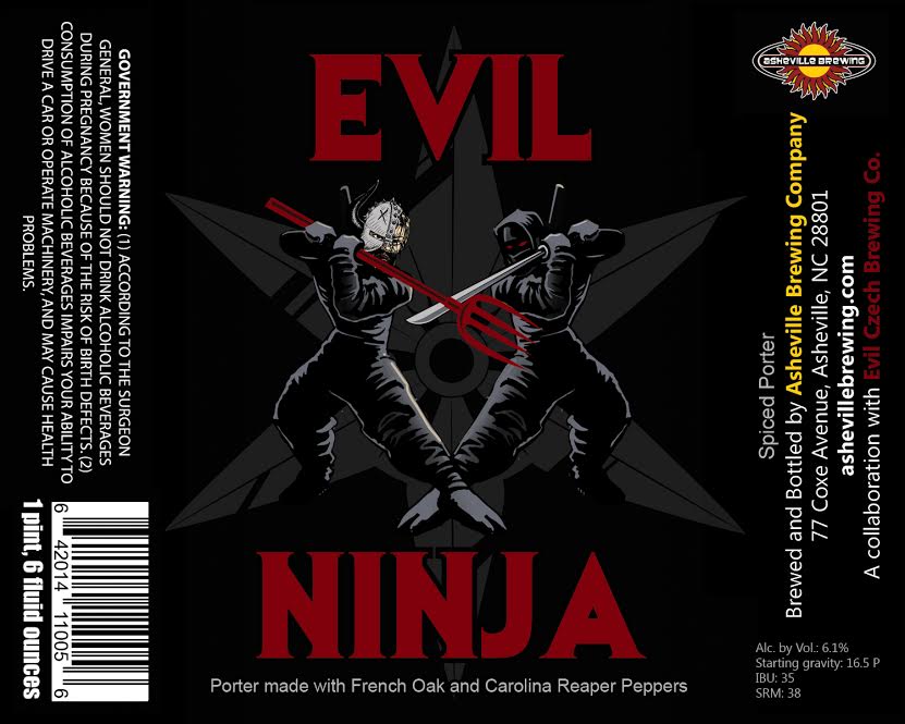 Asheville Brewing Evil Ninja