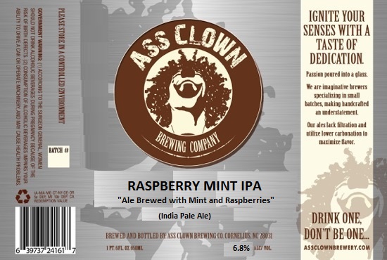 Ass Clown Raspberry Mint IPA