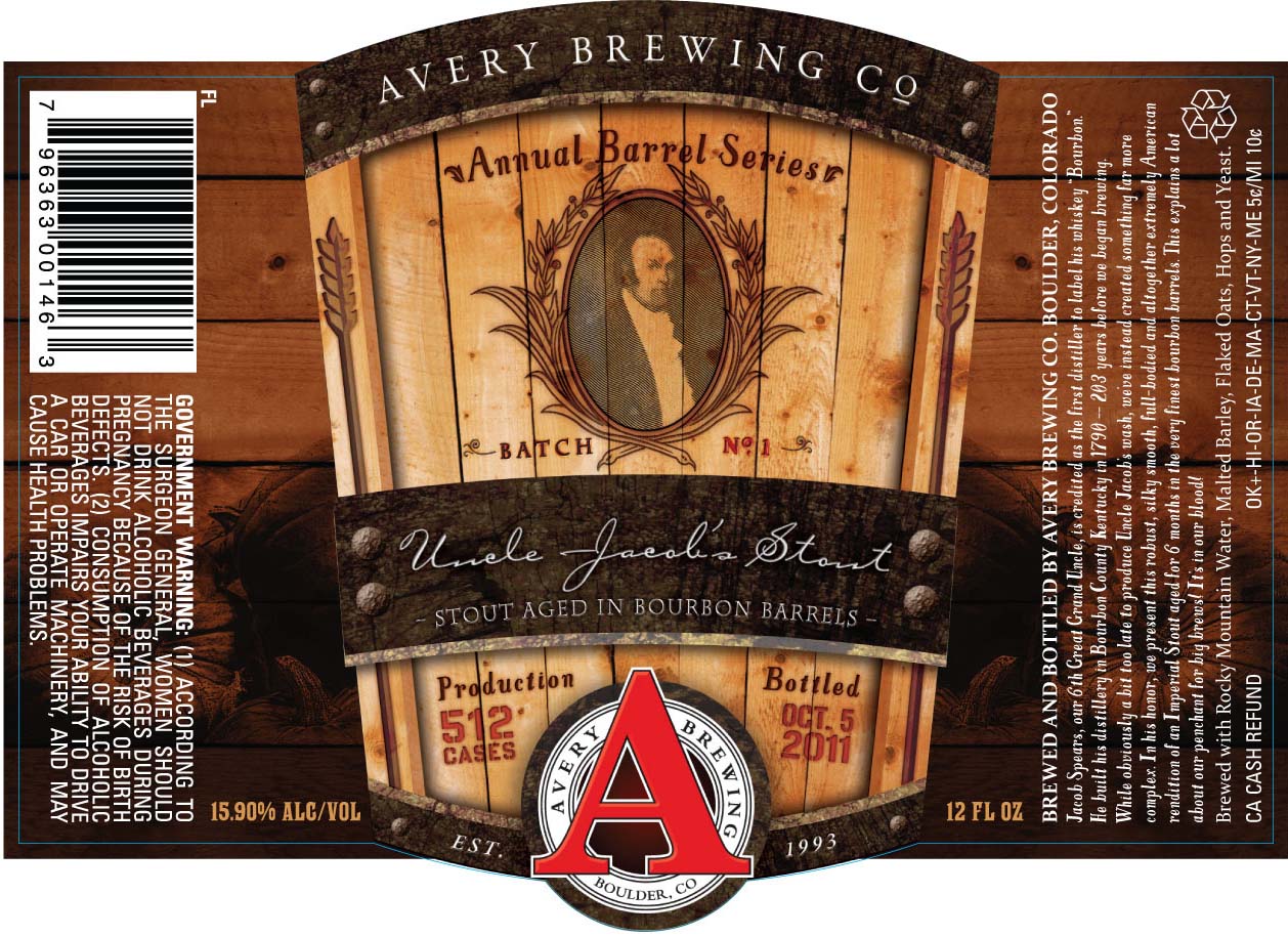 Avery Brewing Uncle Jacob's Stout
