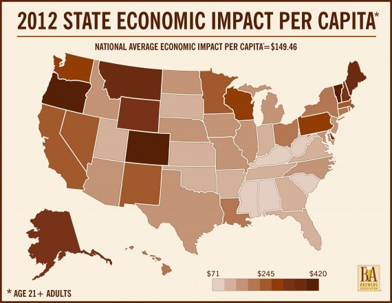 BA 2012 State Economic Impact Per Capita