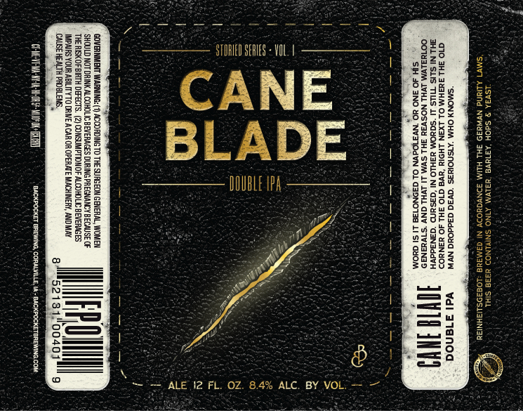 Backpocket Brewing Cane Blade Double IPA