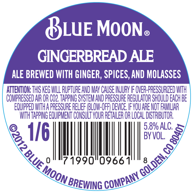 Blue Moon Gingerbread Ale