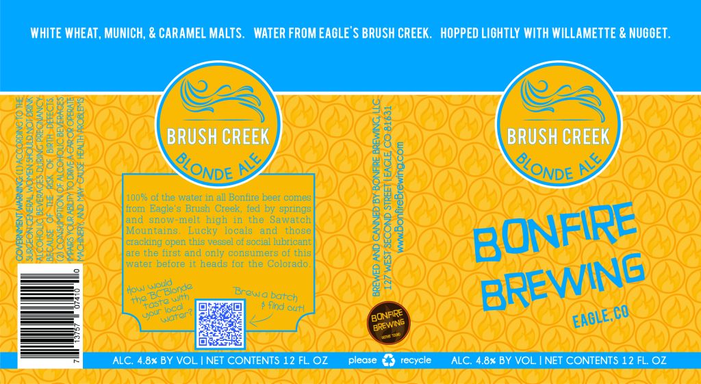 Bonfire Brewing Brush Creek Blonde Ale