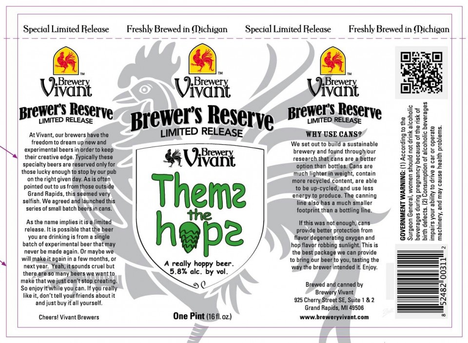 Brewery Vivant Thems the Hops