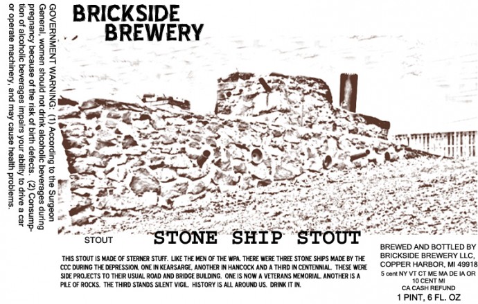 Brickside Brewery Stone Ship Stout