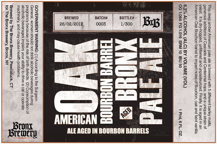 Bronx Brewery Bourbon Barrel Pale Ale