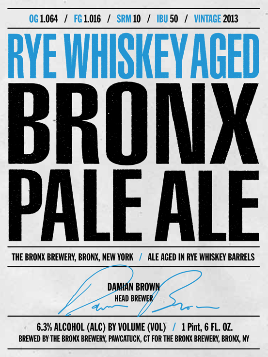 Bronx Rye Whiskey Aged Bronx Pale Ale