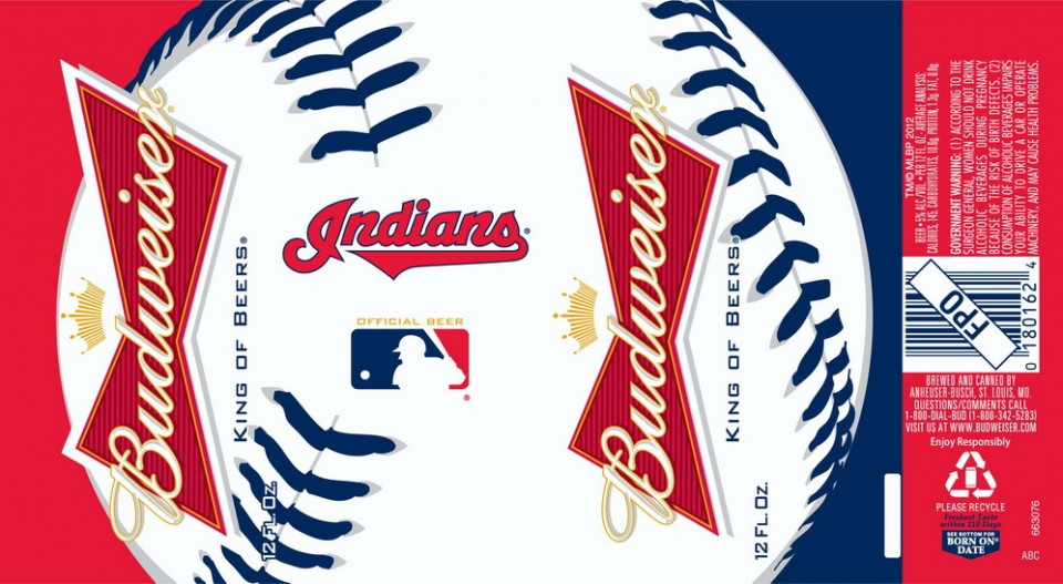 Budweiser MLB Indians Cans Beer Street Journal