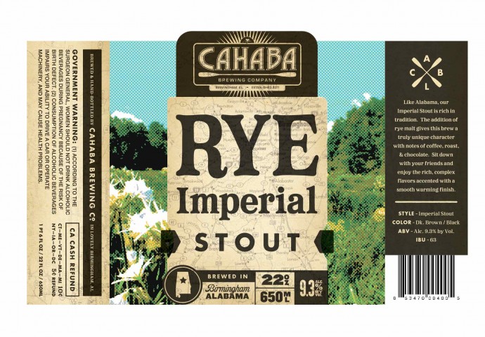 Cahaba Brewing Rye Imperial Stout