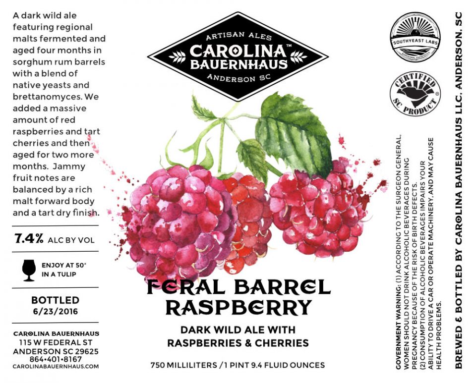 Carolina Bauernhaus Feral Barrel Raspberry