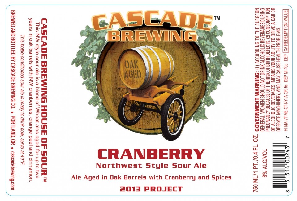 Cascade Brewing Cranberry Northwest Style Sour
