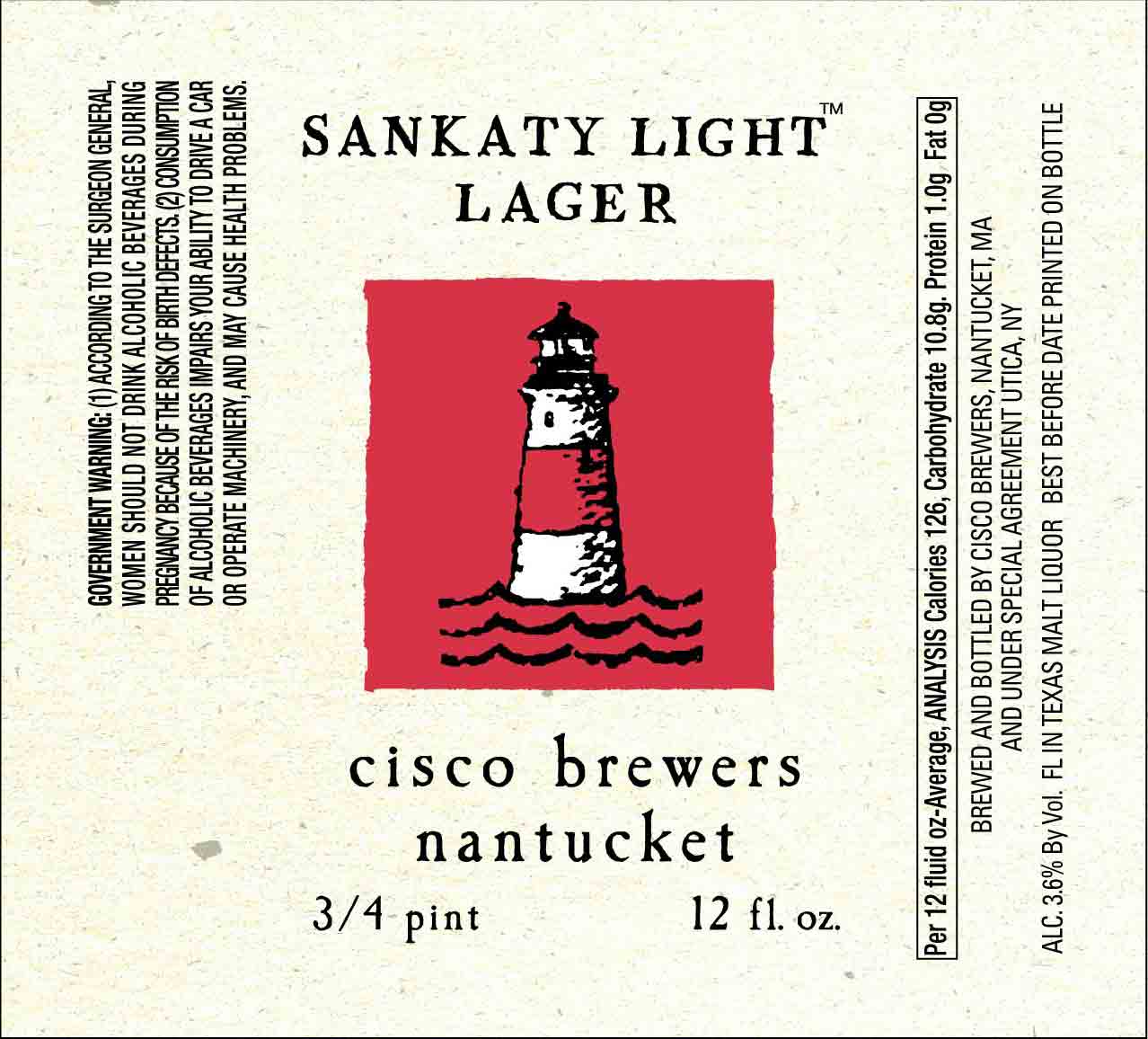 Cisco Brewing Sankaty Light Lager