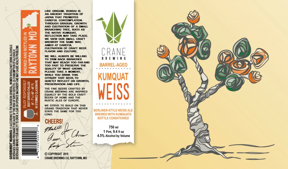 Crane Brewing Barrel-Aged Kumquat Weiss