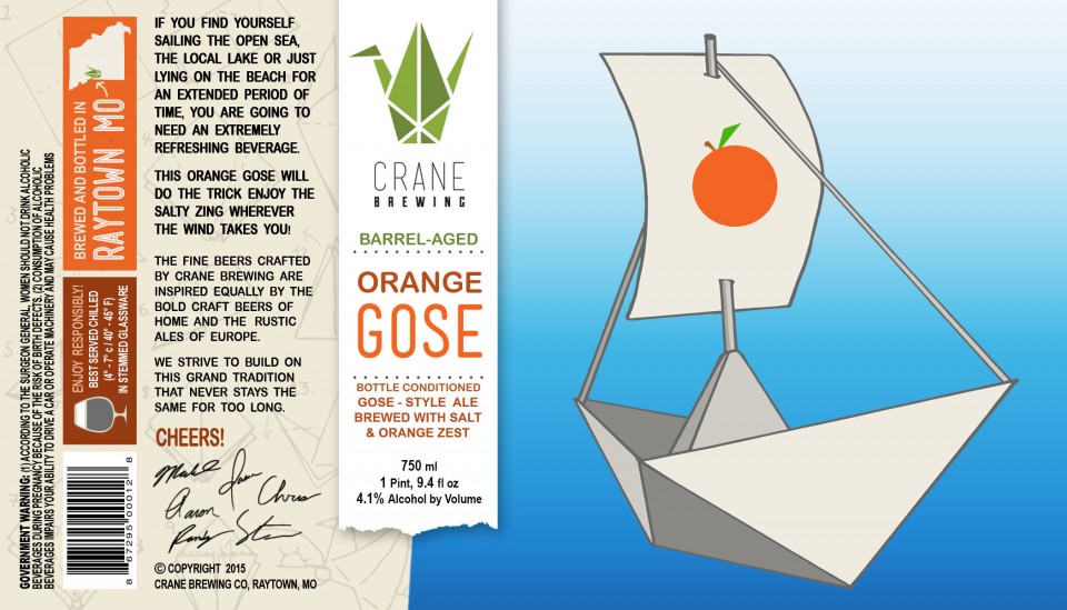 Crane Brewing Barrel-Aged Orange Gose
