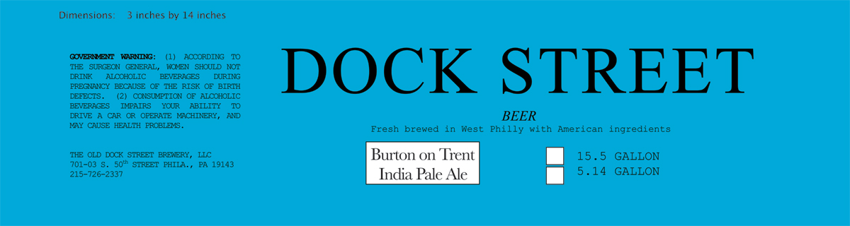 Dock Street Burton on Trent India Pale Ale