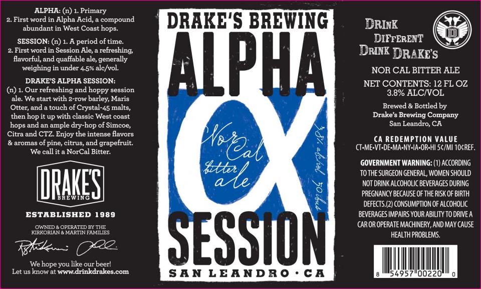 Real Session Beer Drake's Alpha Session Beer Street Journal