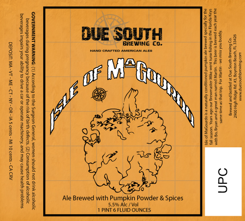 Due South Brewing Isle of MaGourdo