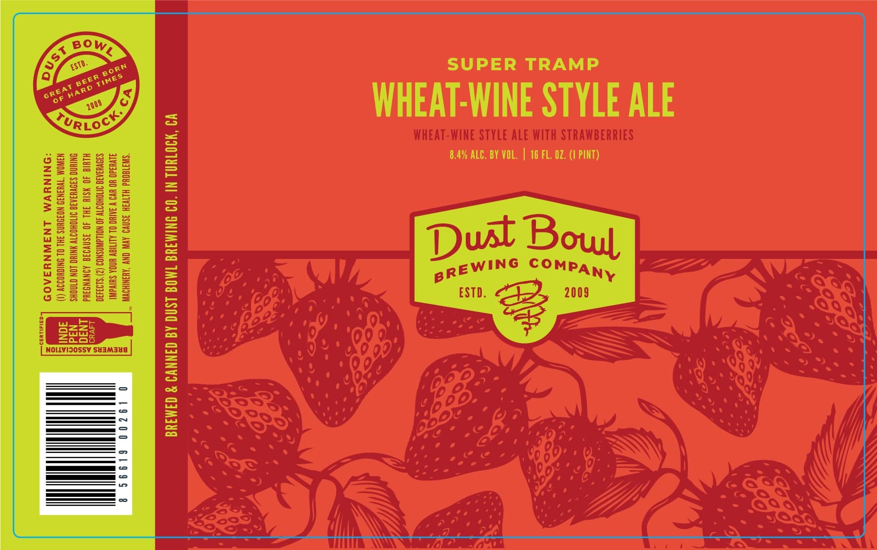Dust Bowl Super Tramp Wheat Wine with Strawberries Beer Street Journal