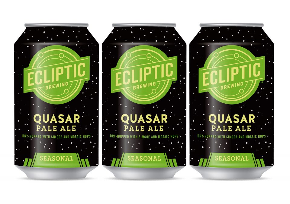 Ecliptic Quasar Pale Ale cans