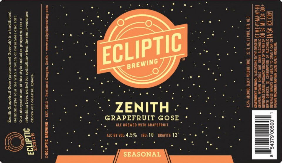 Ecliptic Zenith Grapefruit Gose