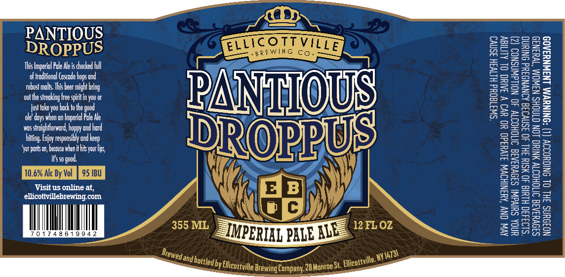 Ellicottville Brewing Pantious Droppus IPA