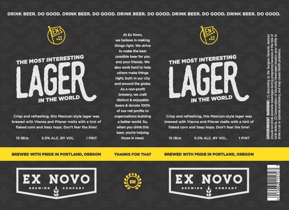 Ex Novo The Most Interesting Lager in the World