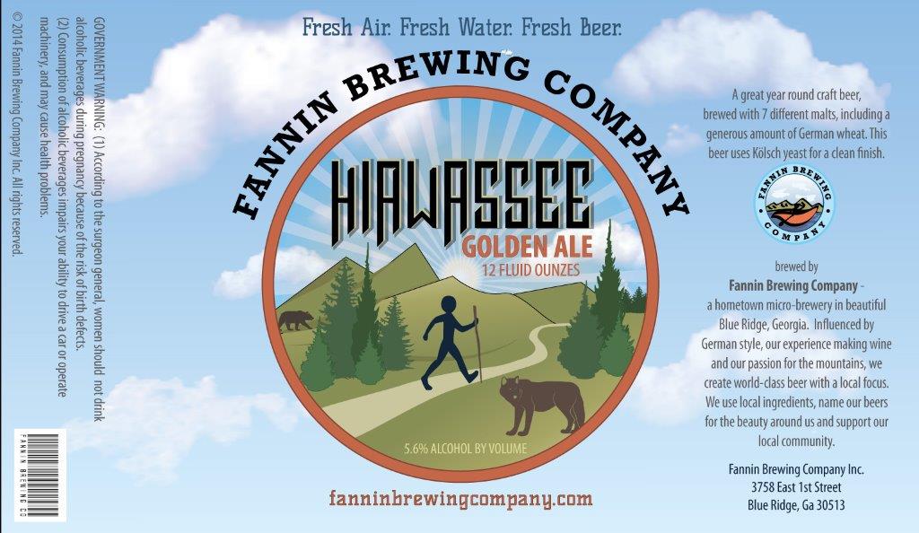 Fannin Brewing Co. Hiawasse Golden Ale