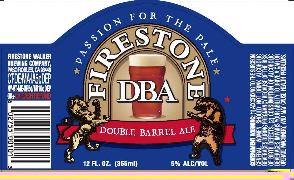 Firestone Walker DBA (Double Barrel Ale) Beer Street Journal