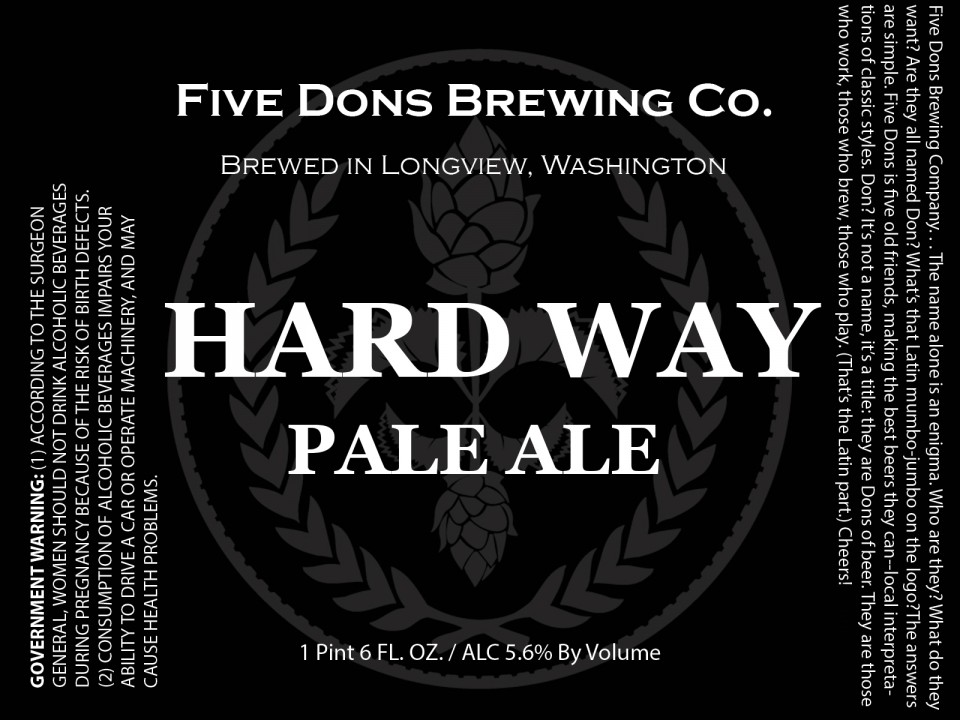 Five Dons Hard Way Pale Ale