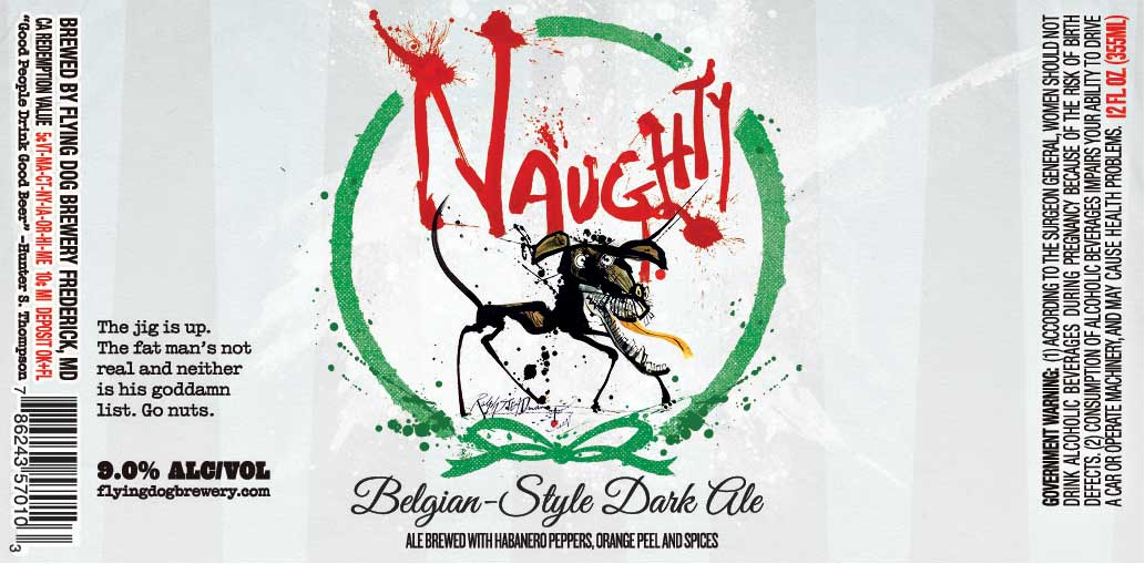Flying Dog Naughty Belgian-Style Dark Ale