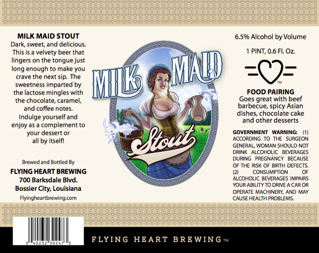 Flying Heart Brewing Milk Maid Stout