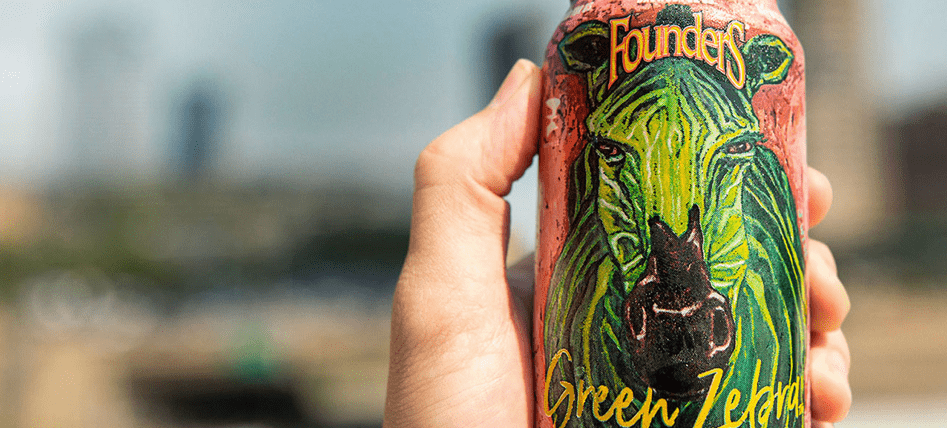 Founders Green Zebra cans