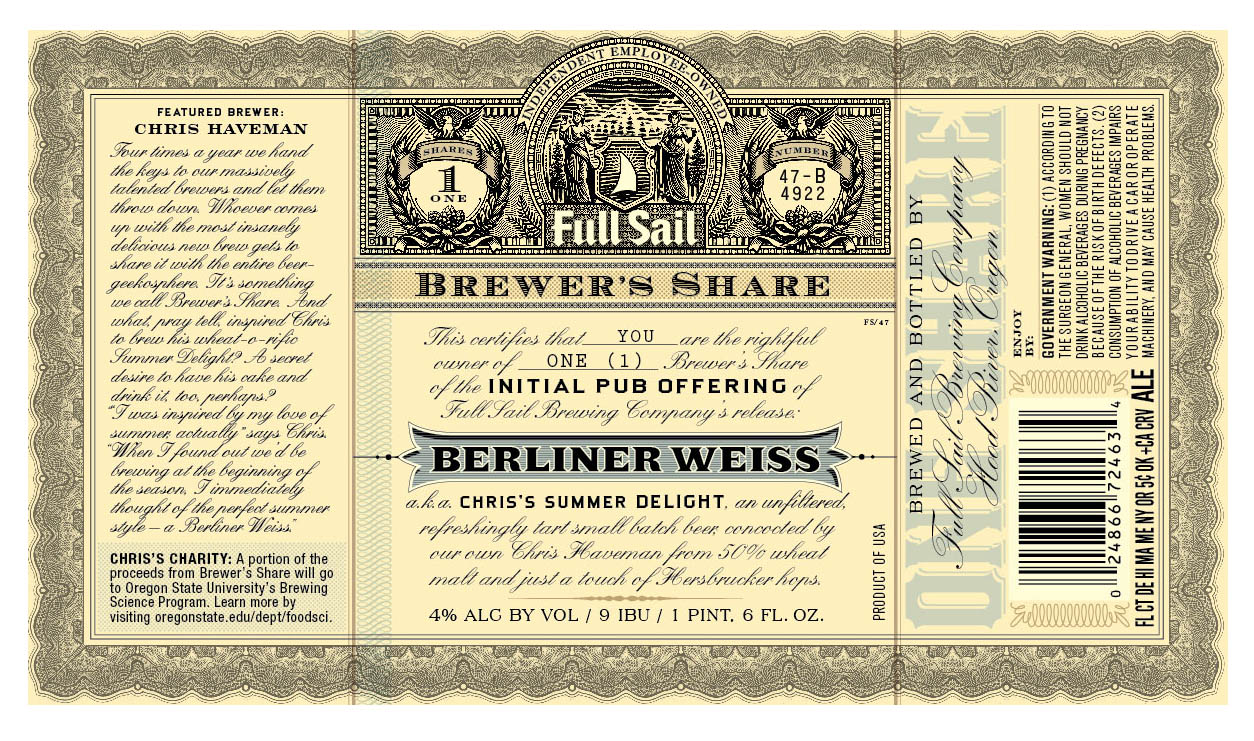 Full Sail Brewers Share Berliner