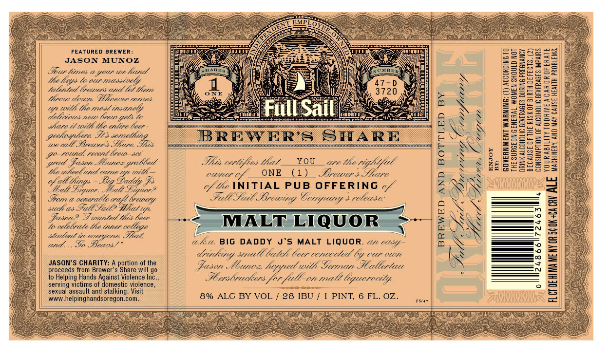 Full Sail Malt Liquor